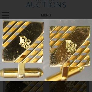 Authentic Christian Dior Cuff Links in a gift box.